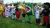 The Beach Waterpark, Mason — All of the Mascots prepare, for the race is about to start