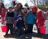 The Beach Waterpark, Mason — Family and friends stop for a group shot with Shivers