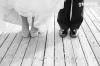 Photography by Ginevre, Canmore — Wedding shoes.