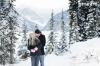 Photography by Ginevre, Canmore — Engagement at Lake Louise.