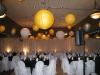 Premier Events, Rapid City — This decor was created with the Brides colors with lighted chinese lanturns hanging over the dance floor to create a fun and festive atmosphere!  Lighted lanturns come in a variety of colors to work with the theme!