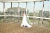 Berry's Wedding Photography, Decatur — Bride - Panoramic Window on 17th Floor (Georgian Club) (Wedding Georgian Club) (Georgian Club Wedding)
