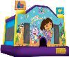 MOONWALKS & ENTERTAINABLES Ft. Bend County, TX Moonwalk Rentals, Sugar Land — Large 15x15 Dora The Explorer Moonwalk