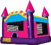 MOONWALKS & ENTERTAINABLES Ft. Bend County, TX Moonwalk Rentals, Sugar Land — Large 15x15 Pink Castle