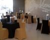 SkyView on Hay, Fayetteville — Stroll through the thoughtfully-designed contemporary Zen garden to the Garden Terrace. This peaceful, private area accommodates groups of up to 100. A full caterers kitchen is just down the path of the Zen Garden.