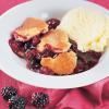 Red Hot & Blue - Irving, Irving — Red Hot and Blue's Famous Seasonal Fruit Cobbler. Serves 10-12.