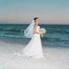 Berry's Wedding Photography, Athens — Bride with bouquet at Panama City Beach FL (Panama City Beach Wedding) (Beach Wedding in Florida)