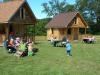 Camp Celebration, Liberty Ridge Farm, Schaghticoke — At the entrance to Brad’s Barnyard Adventure lies Camp Celebration, a community of four cottages that awaits the Ultimate Birthday Celebration! Each cottage has its own private party area, with porch, picnic tables and optional campfire site. Camp Celebration offers you and your family a little piece of the farm all to yourself!