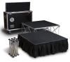 Pole Productions, Montreal — All-in-one stage system available in 96 sq.ft. and 192 sq. ft. dimensions. The system includes all the platforms, risers, and necessary hardware (6x 4'x4' platforms and 6x 16" risers).
