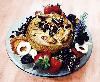 Happy Trails Catering Wedding Hall, Pasadena — Brie en Croute whole wheel of imported brie cheese baked in puff pastry and served surrounded with fresh and dried fruit