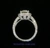 J. Rothstein & Co., Beverly Hills — Beautiful and Romantic diamond engagement ring with halo, crown, and hand-engraved band full of pave' diamonds. 2 carat center diamond. Retail priced at $36,000; our client had us make it for him for only $18,000. Smaller sizes are available.