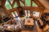 Tuckaway Ridge Mountain Cabin, Blue Ridge — Tuckaway Ridge Living and Dining Areas