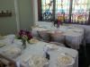 Celebrations Wedding Chapel & Event Center, Horton — The chapel set up for a reception with my 'Shabby Chic' vintage dishes & silverware.