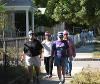 Joslyn Senior Center, Redlands — Stowell walks with a senior during the Health and Fitness walk.