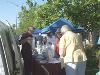 Joslyn Senior Center, Redlands — Many booths availble for seniors to visit during the Senior Health and Finess walk.