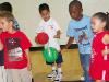 Joslyn Senior Center, Redlands — Lil’ Hoopster participants practice the dribble technique during the 2005 clinic in the Community Center Gym.