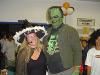 Joslyn Senior Center, Redlands — Theresa Lake poses with Frankenstein at the HallowTeen Night