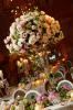 Treasured Moments Wedding & Events, Norwalk — Pink & White Roses in a tall glass vase!