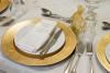 Treasured Moments Wedding & Events, Norwalk — Gold Table Setting!