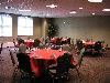 Club Level Meeting Room 1, Value City Arena - Jerome Schottenstein Center, Columbus — Meeting Room 1 set in rounds.