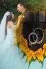 Avon Gardens Event Center, Riverside — View of Bride and Groom in Garden