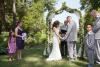 Virginia Beach Wedding Chapel, Virginia Beach — Our team created a beautiful wedding altar with our calla lily wedding arch at the Statuary Vista within the Norfolk Botanical Garden.