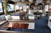 Entire Facility, Smooth Sailing Celebrations, a free nautical event planning service for 12 to 1,200 guests, Weehawken — Dining deck and lounge on the Hudson River
