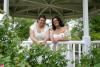 Cathy Bolkcom, Wedding Officiant, Davenport — Kris and Sherry at the Lilac Garden at Duck Creek Park in Davenport.