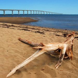Old & New Confederation Bridge in New Brunswick